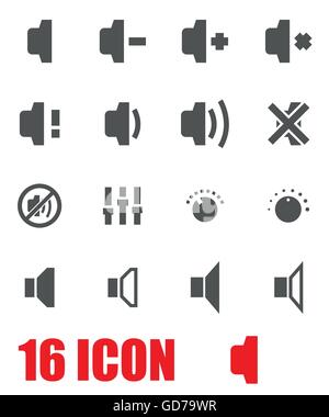 Le président gray Vector icon set Illustration de Vecteur