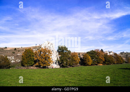 Eselsburger vallée Tal à l'automne Banque D'Images