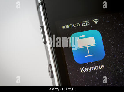 Ketnote Apple App sur un iPhone smart phone Banque D'Images
