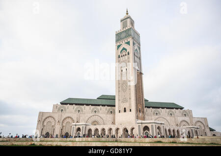 La Mosquée Hassan II à Casablanca, Maroc Banque D'Images