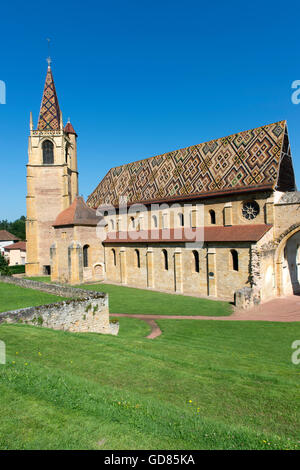 Europe, France, région de la Loire, La Benisson-Dieu, Abbaye de Saint Bernard Banque D'Images