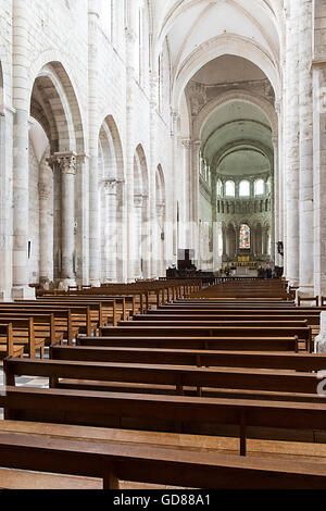 Europe, France, Loiret, Benoit-sur-Loire, Abbaye de Fleury Banque D'Images