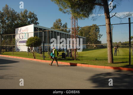 Palazazo Kaya jardin de l'hôtel pendant le G20 Sommet Antalya Banque D'Images