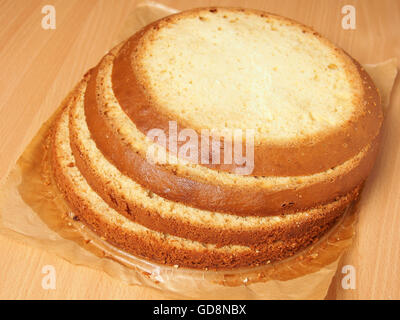 Gâteau de coupe en couches. Faire avec remplissage et buttercream Torte au chocolat râpé Garniture. Série. Banque D'Images