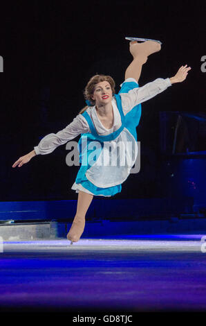 Sydney, Australie. Le 13 juillet, 2016. Les danseurs sur glace Disney en concert à l'ouverture de la Disney On Ice Ice Festival magique qui a eu lieu à Sydney à l'Qudos Bank Arena le 13 juillet. Credit : mjmediabox/Alamy Live News Banque D'Images