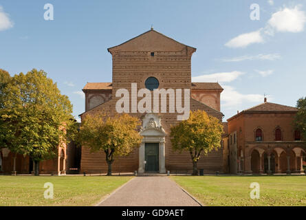 L'église de Saint Christophe (San Cristoforo) dans le complexe de Certosa, Ferrara Emilia-Romagna Italie Banque D'Images