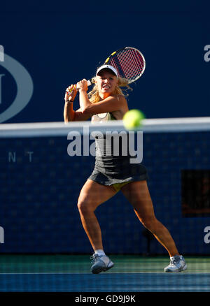 Caroline Wozniacki, joueuse de tennis danoise, l'US Open 2010, tournoi du Grand Chelem de tennis de l'ITF, l'USTA Billie Jean King National Tennis Banque D'Images