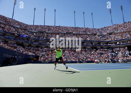 Rafael Nadal, ESP, U.S. Open 2010, tournoi du Grand Chelem de tennis de l'ITF, l'USTA Billie Jean King National Tennis Center Banque D'Images