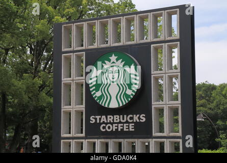 Starbucks coffee company logo. Banque D'Images