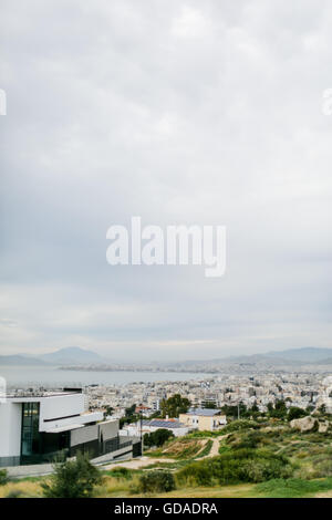 La Grèce, Attique, Athina, Athènes par la mer, vue d'Athènes et l'islands Banque D'Images