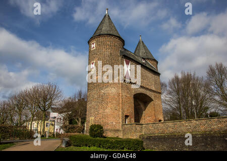 Klever porte de ville à l'ancienne ville romaine de Xanten, Allemagne Banque D'Images