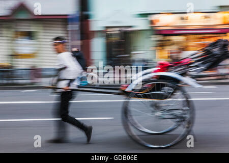 Le Japon, Honshu, Tokyo, Asakusa, Rickshaw Banque D'Images