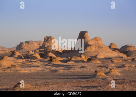 L'Iran, près de la ville de Kerman Kalout,région. Banque D'Images