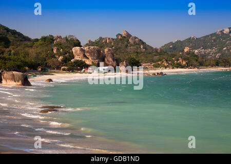 Paysage côtier près de Sao Bien,Ninh Thuan,Vietnam,Asia Banque D'Images