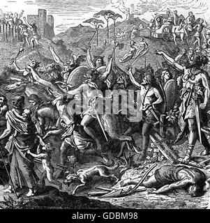 Monde antique, période de migration, les Vandales sous Geiserich (gouverner 428 AD - 477 AD, ) en Italie, peinture d'histoire, gravure de bois, 19e siècle, germanique, Teuton, le peuple germanique, Teutons, vandalisme, invasion, invasions, attaque, raid, attaques, raids, entrée, marche dans, campagne, campagnes, monde antique, andales, andales, andales, andales, andales, antivandalisme historique, andales, antivandalisme, andales, andales, antivandalisme historique, Monde antique, droits supplémentaires-Clearences-non disponible Banque D'Images