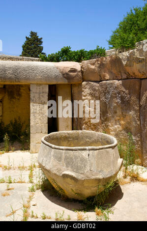 Temple de Tarxien, Malta Banque D'Images