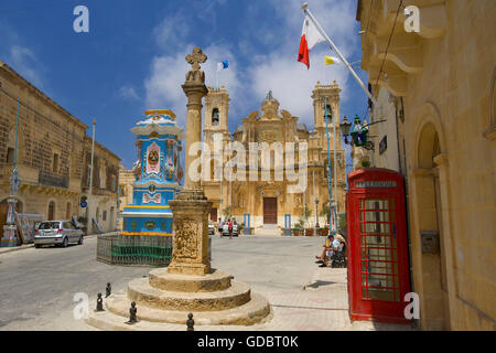 Cathédrale de Gharb, l'île de Gozo, Malte Banque D'Images