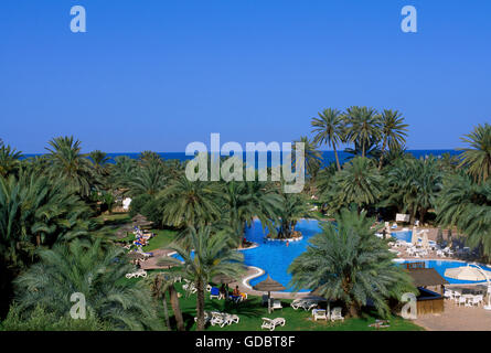 Hotel Odyssee Zarzis, Oasis, l'île de Djerba, Tunisie Banque D'Images