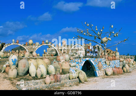 Céramique de Guellala, l'île de Djerba, Tunisie Banque D'Images