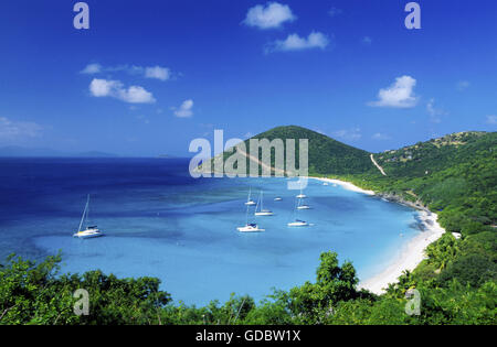 White Bay, Jost Van Dyke Island, British Virgin Islands, Caribbean Banque D'Images