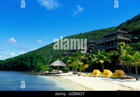 Bitter End Yacht Club sur l'île de Virgin Gorda, îles Vierges britanniques, les Caraïbes Banque D'Images