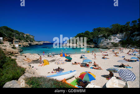 Cala Llombarts, Majorque, Îles Baléares, Espagne Banque D'Images