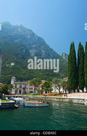 Riva del Garda, Lac de Garde, Italie Banque D'Images