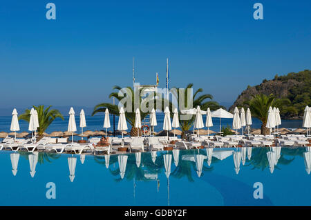 À proximité de l'Hôtel Club Hillside, Fethiye, Turquie côte égéenne turque Banque D'Images