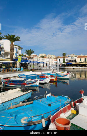 Lake Vouliseni à Agios Nikolaos, Crète, Grèce Banque D'Images