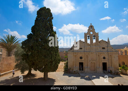 Moni Monastère d'Arkadi, Crète, Grèce Banque D'Images