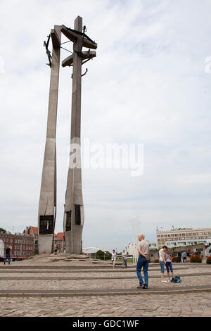 Monument aux morts de 1970 travailleurs des chantiers maritimes (Pomnik Poległych Stoczniowców 1970) Banque D'Images