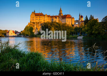 Architecture,Baden-Wurttemberg, Allemagne,Danube,europe,Hohenzollern Sigmaringen, Hohenzollernschloss,residence château,castl Banque D'Images