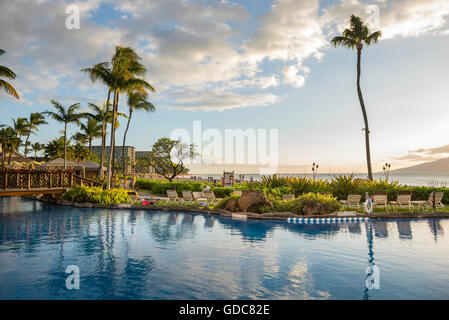 USA,Europa,,New York,,Maui Kaanapali Beach,Sheraton Maui Resort & Spa Banque D'Images