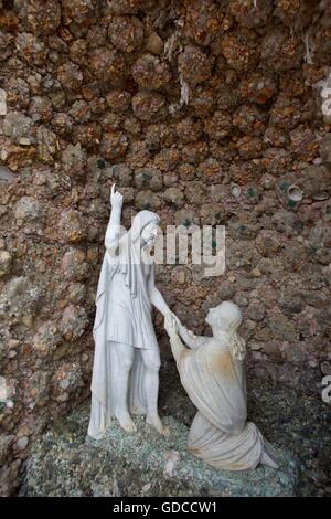 Grotte de la rédemption de West Bend, Iowa, États-Unis. Banque D'Images