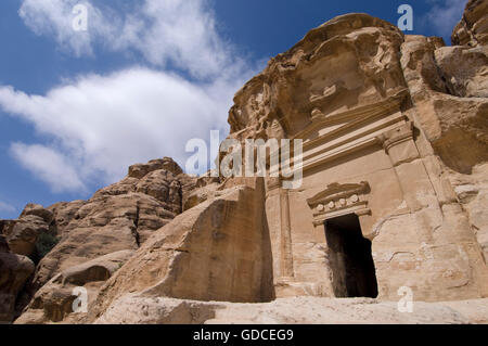 Beida, également connu sous le nom de 'petit' Petra, Jordanie, Moyen-Orient Banque D'Images