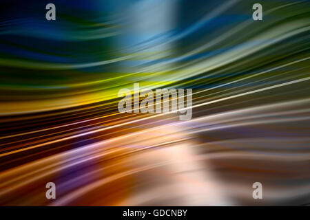 Dynamique de la lumière de fond sentiers tourbillonnant Banque D'Images