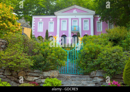 L'Unicorn, Portmeirion, Gwynedd, au nord du Pays de Galles Banque D'Images