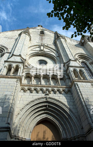 Europe, France, Indre et Loire, Candes Saint Martin, église Saint Martin Banque D'Images