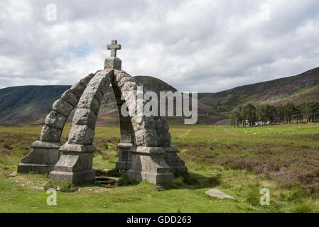 Bien Queens, Glen Mark, Glen Esk, Angus, Scotland. Banque D'Images