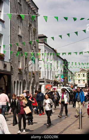 L'Irlande, Galway, Galway, Shop Street, le Château Lynch Banque D'Images