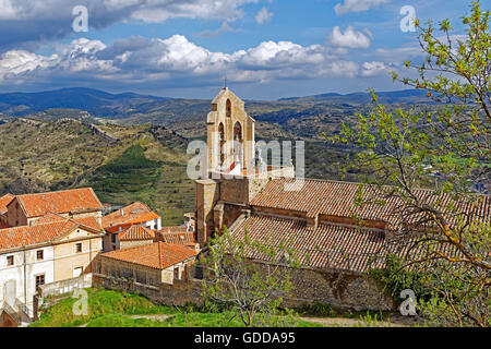 Fortress mountain,Eglise de Santa Maria la Mayor Banque D'Images