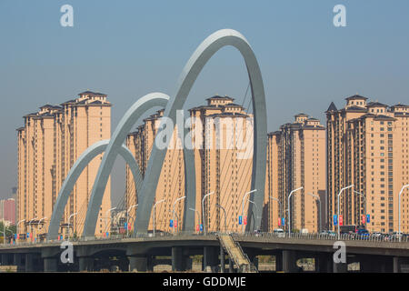 La Chine, Province du Shanxi, Daton Nanmiaowa,Ville,Quartier Nouveau pont Banque D'Images