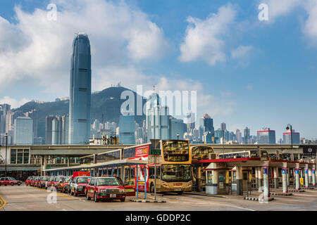Hong Kong Kowloon City District,Star Ferry Terminal de Bus Banque D'Images