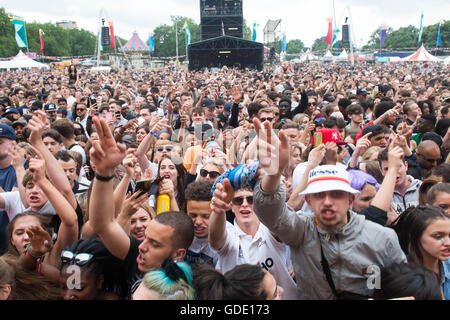 Londres, Royaume-Uni. 15 juillet, 2016. Festival LoveBox, Victoria Park Crédit : Michael Tubi/Alamy Live News Banque D'Images