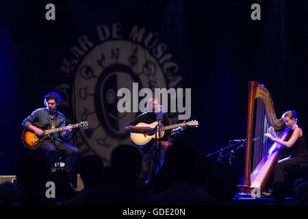 Cartagena, Espagne. 15 juillet, 2016. Ala.Singer ni dans la Mar de Músicas Festival. Credit : ABEL F. ROS/Alamy Live News Banque D'Images