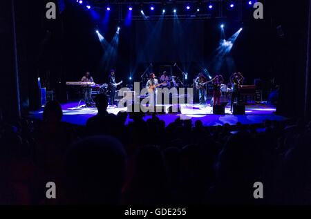 Cartagena, Espagne. 15 juillet, 2016. Singer Julian Marley et soulèvement dans la Mar de Músicas Festival. © ABEL F. ROS/Alamy Vivre sw Banque D'Images