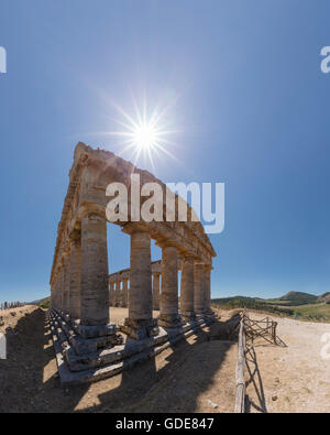 Temple grec,Tempio di Segeste Banque D'Images