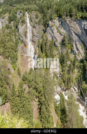 Matrei in Osttirol Autriche,le Prosegg avec la gorge Cascade Steiner Banque D'Images