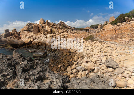 Côte Rock dans le parc national,Rai Hang Vinh Hy,Ninh Thuan,Vietnam,Asia Banque D'Images