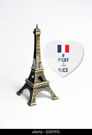 Priez pour Nice Banque D'Images